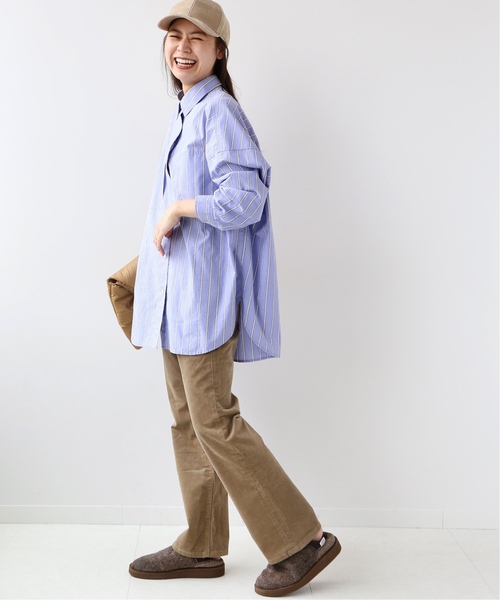 JOURNAL STANDARD relume（ジャーナルスタンダード　レリューム）の「《追加》コットンタイプライターボクシーシャツ◆（シャツ/ブラウス・レディース・ネイビー/ブルー・FREE）」の11枚目の写真