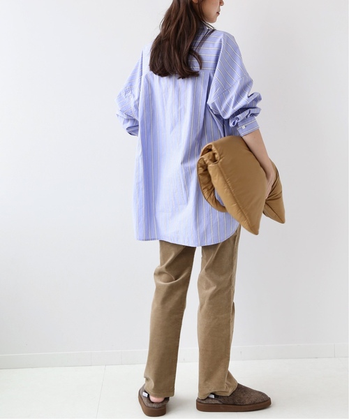 JOURNAL STANDARD relume（ジャーナルスタンダード　レリューム）の「《追加》コットンタイプライターボクシーシャツ◆（シャツ/ブラウス・レディース・ネイビー/ブルー・FREE）」の13枚目の写真