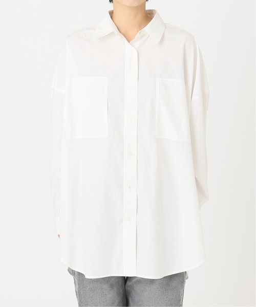 JOURNAL STANDARD relume（ジャーナルスタンダード　レリューム）の「《追加》コットンタイプライターボクシーシャツ◆（シャツ/ブラウス・レディース・ネイビー/ブルー・FREE）」の16枚目の写真