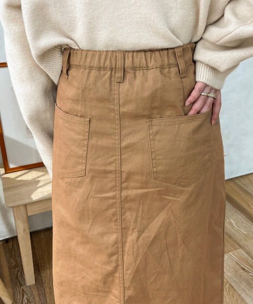 apres jour clair(アプレジュールクレア)の「【apres jour clair】スリットナロースカート(スカート・レディース・ブラウン系その他/ナチュラル・X-LARGE/フリー)」の22枚目の写真