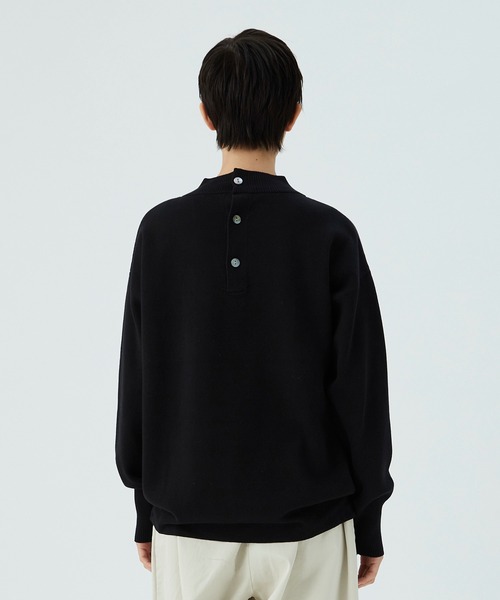conges payes ADIEU TRISTESSE(コンジェ ペイエ アデュートリステス)の「ZHICAIミラノリブ後ろ釦プルオーバー(ニット/セーター・レディース・ブラック/ベージュ/ピンク・FREE)」の15枚目の写真