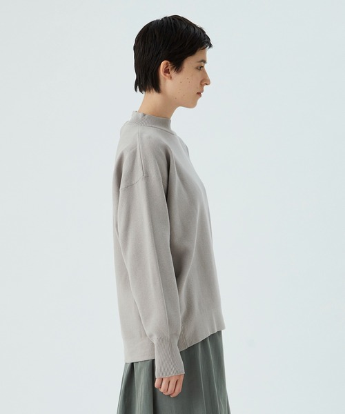 conges payes ADIEU TRISTESSE(コンジェ ペイエ アデュートリステス)の「ZHICAIミラノリブ後ろ釦プルオーバー(ニット/セーター・レディース・ブラック/ベージュ/ピンク・FREE)」の16枚目の写真