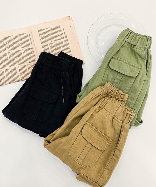 aimoha（アイモハ）の「【aimoha-KIDS-】【新作】 子供服 ビッグポケット裾絞りカーゴパンツ（カーゴパンツ・キッズ・ダークベージュ/ブラック/カーキ・110/100/130/140/120/90/80）」の17枚目の写真