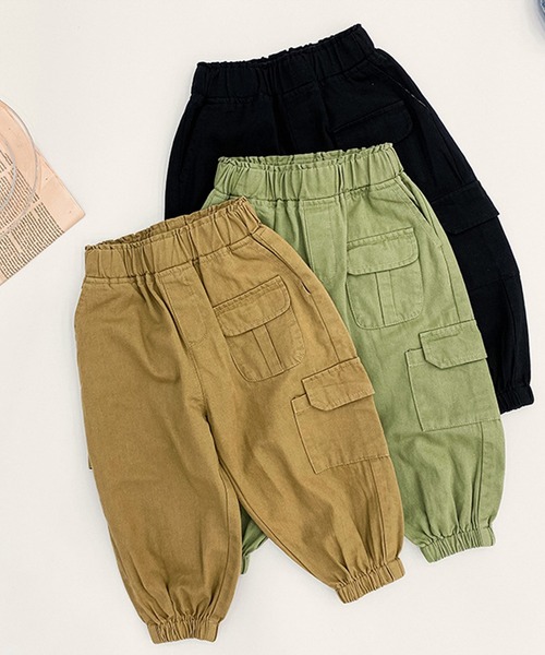aimoha（アイモハ）の「【aimoha-KIDS-】【新作】 子供服 ビッグポケット裾絞りカーゴパンツ（カーゴパンツ・キッズ・ダークベージュ/ブラック/カーキ・110/100/130/140/120/90/80）」の18枚目の写真