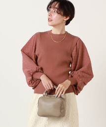 ◇【WEB限定】【TORRAZZO DONNA/ トラッゾドンナ】バルーンシフォンドットニット