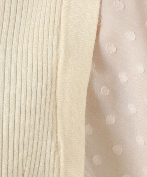 Torrazzo Donna（トラッゾドンナ）の「◇【WEB限定】【TORRAZZO DONNA/ トラッゾドンナ】バルーンシフォンドットニット（ニット/セーター・レディース・キナリ/グレイッシュブルー/ワイン/ブラック・FREE）」の20枚目の写真