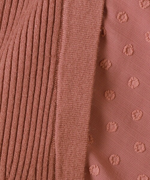 Torrazzo Donna（トラッゾドンナ）の「◇【WEB限定】【TORRAZZO DONNA/ トラッゾドンナ】バルーンシフォンドットニット（ニット/セーター・レディース・キナリ/グレイッシュブルー/ワイン/ブラック・FREE）」の21枚目の写真