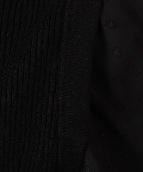 Torrazzo Donna（トラッゾドンナ）の「◇【WEB限定】【TORRAZZO DONNA/ トラッゾドンナ】バルーンシフォンドットニット（ニット/セーター・レディース・キナリ/グレイッシュブルー/ワイン/ブラック・FREE）」の22枚目の写真