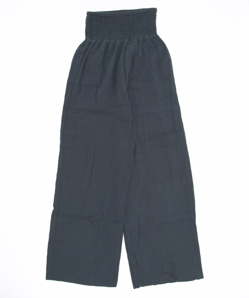 Lepidos（レピドス）の「【 Lepidos / レピドス 】 GAUZE LAZY PANTS / ガーゼレイジーパンツ（その他パンツ・レディース・ダークグレー/イエロー・FREE）」の10枚目の写真