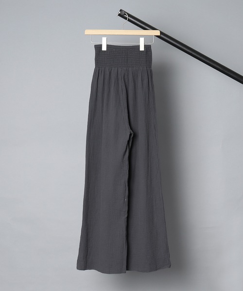 Lepidos（レピドス）の「【 Lepidos / レピドス 】 GAUZE LAZY PANTS / ガーゼレイジーパンツ（その他パンツ・レディース・ダークグレー/イエロー・FREE）」の6枚目の写真