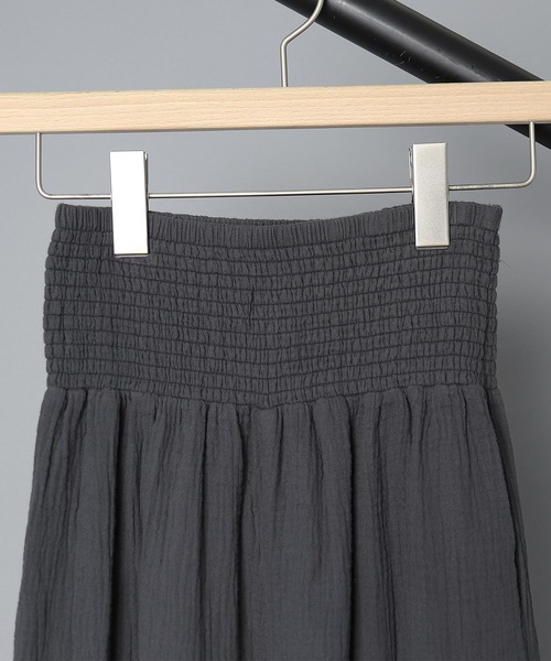 Lepidos（レピドス）の「【 Lepidos / レピドス 】 GAUZE LAZY PANTS / ガーゼレイジーパンツ（その他パンツ・レディース・ダークグレー/イエロー・FREE）」の7枚目の写真