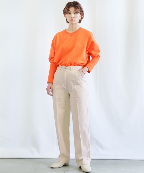 mocaページ select MOCA（セレクトモカ）の「カラーツイルセンタープレスパンツ