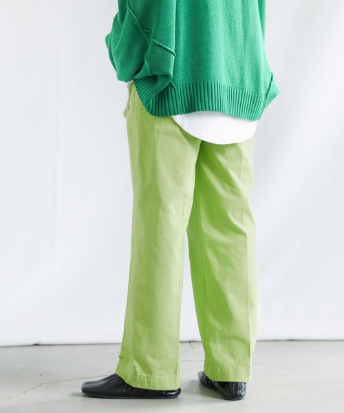 mocaページ select MOCA（セレクトモカ）の「カラーツイルセンタープレスパンツ