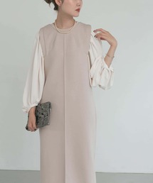 URBAN RESEARCH ROSSO | TORRAZZO DONNA　ダンボール×ブラウスハイブリッドワンピース(ワンピース)