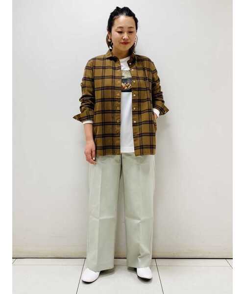 human woman（ヒューマンウーマン）の「◆コットンセミワイドパンツ（その他パンツ・レディース・カーキ/グレー系その他・MEDIUM/X-SMALL/SMALL/LARGE）」の17枚目の写真