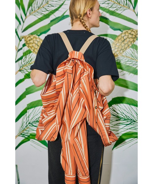 AlexanderLeeChang（アレキサンダーリーチャン）の「AlexanderLeeChang アレキサンダーリーチャン / STRIPE SEO-L SHIRTS ビッグシルエットストライプシャツ 背負えるシャツ / AC022202（シャツ/ブラウス・メンズ・ネイビー/オレンジ/スカイブルー・3/2）」の17枚目の写真