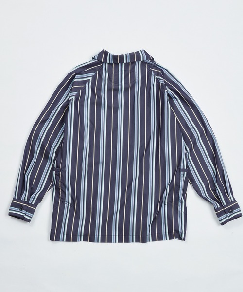 AlexanderLeeChang（アレキサンダーリーチャン）の「AlexanderLeeChang アレキサンダーリーチャン / STRIPE SEO-L SHIRTS ビッグシルエットストライプシャツ 背負えるシャツ / AC022202（シャツ/ブラウス・メンズ・ネイビー/オレンジ/スカイブルー・3/2）」の19枚目の写真