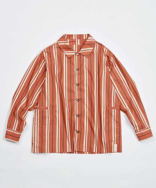 AlexanderLeeChang（アレキサンダーリーチャン）の「AlexanderLeeChang アレキサンダーリーチャン / STRIPE SEO-L SHIRTS ビッグシルエットストライプシャツ 背負えるシャツ / AC022202（シャツ/ブラウス・メンズ・ネイビー/オレンジ/スカイブルー・3/2）」の22枚目の写真