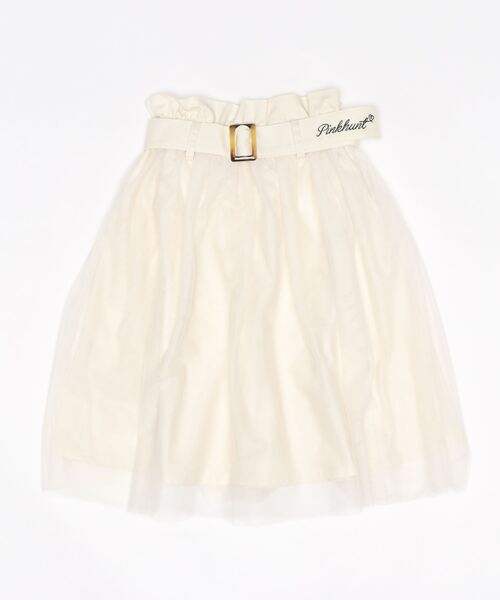 PINKHUNT(ピンクハント)の「PINKHUNT チュール重ねスカート 6528K(デニムスカート・キッズ・ブラック/ホワイト・130cm/140cm/150cm/160cm/120cm)」の8枚目の写真