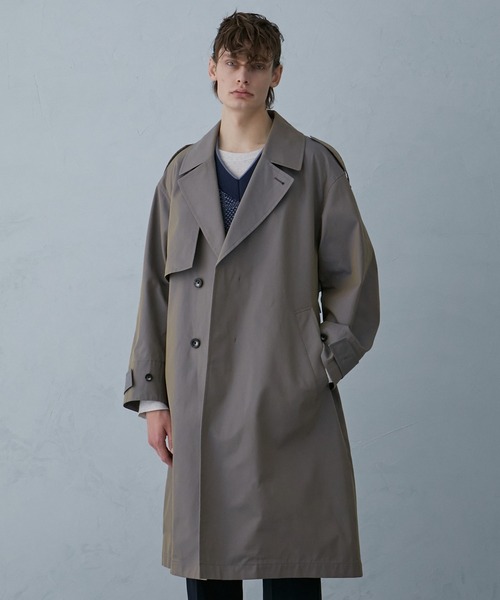 【美品】PUBLIC TOKYO リラックスフィットシンプルトレンチコート PUBLIC TOKYO（パブリックトウキョウ）の「リラックスフィット