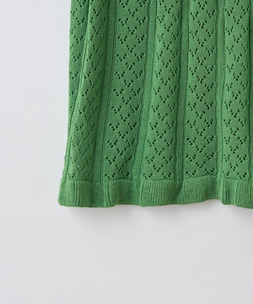 CIAOPANIC（チャオパニック）の「かぎ針風透かし編みロングスカート（スカート・レディース・アイボリー/ブラック/グリーン・FREE）」の6枚目の写真