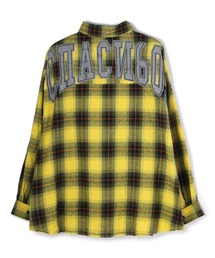 DANKE SCHON | DankeSchon/ダンケシェーン/カレッジプリントチェックシャツ(シャツ/ブラウス)