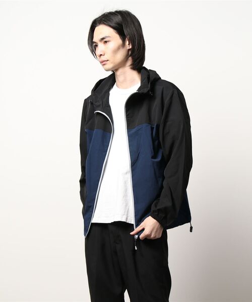 STYLEBLOCK(スタイルブロック)の「ナイロンストレッチZIPパーカー(マウンテンパーカー・メンズ・ネイビー/オリーブ/ブラック系その他/ブラック系その他2/ブラック・L/M)」の3枚目の写真