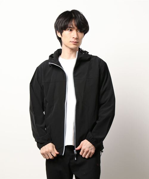 STYLEBLOCK(スタイルブロック)の「ナイロンストレッチZIPパーカー(マウンテンパーカー・メンズ・ネイビー/オリーブ/ブラック系その他/ブラック系その他2/ブラック・L/M)」の2枚目の写真