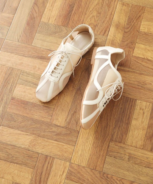 SENSE OF PLACE by URBAN RESEARCH（センスオブプレイスバイアーバンリサーチ）の「チュールスニーカー（スニーカー・レディース・ブラウン/ブラック/ベージュ・SMALL/LARGE/MEDIUM）」の6枚目の写真