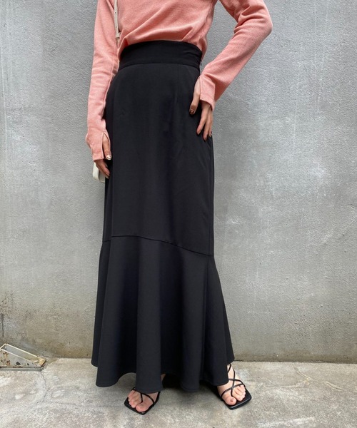 CIAOPANIC（チャオパニック）の「美シルエット！とろみマーメイドスカート（スカート・レディース・ブルー/ブラック/レモンイエロー・SMALL/MEDIUM）」の2枚目の写真