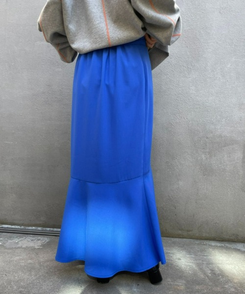 CIAOPANIC（チャオパニック）の「美シルエット！とろみマーメイドスカート（スカート・レディース・ブルー/ブラック/レモンイエロー・SMALL/MEDIUM）」の21枚目の写真