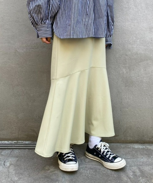 CIAOPANIC（チャオパニック）の「美シルエット！とろみマーメイドスカート（スカート・レディース・ブルー/ブラック/レモンイエロー・SMALL/MEDIUM）」の15枚目の写真