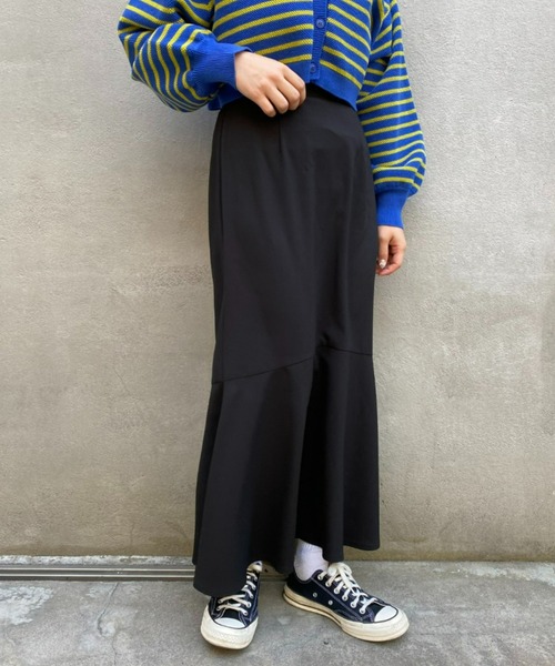 CIAOPANIC（チャオパニック）の「美シルエット！とろみマーメイドスカート（スカート・レディース・ブルー/ブラック/レモンイエロー・SMALL/MEDIUM）」の17枚目の写真