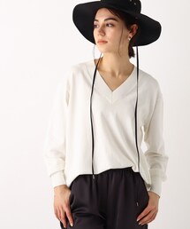 OPAQUE.CLIP | 【エマール検証済 洗える】Vネックニットプルオーバー【エクストラファインオーガニックコットン】(ニット/セーター)