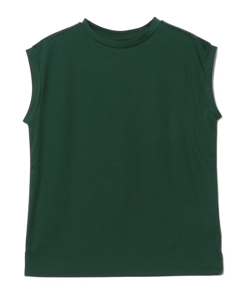 ESTNATION(エストネーション)の「ESTNATION / コットンスムースノースリーブTシャツ(Tシャツ/カットソー・レディース・ブラック/ベージュ/ネイビー/オフホワイト/グリーン/ブラウン・FREE)」の15枚目の写真