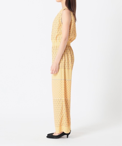 レモン SLOBE IENA パネルパターンノースリーブオールインワン SLOBE IENA（スローブイエナ）の「パネルパターンノースリーブ