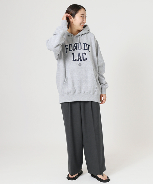 journal standard L'essage(ジャーナルスタンダードレサージュ)の「CERAMICA タックパンツ◆(その他パンツ・レディース・チャコールグレー/ベージュ・36/38)」の4枚目の写真