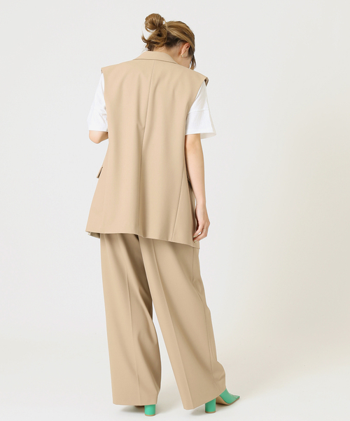 journal standard L'essage(ジャーナルスタンダードレサージュ)の「CERAMICA タックパンツ◆(その他パンツ・レディース・チャコールグレー/ベージュ・36/38)」の11枚目の写真