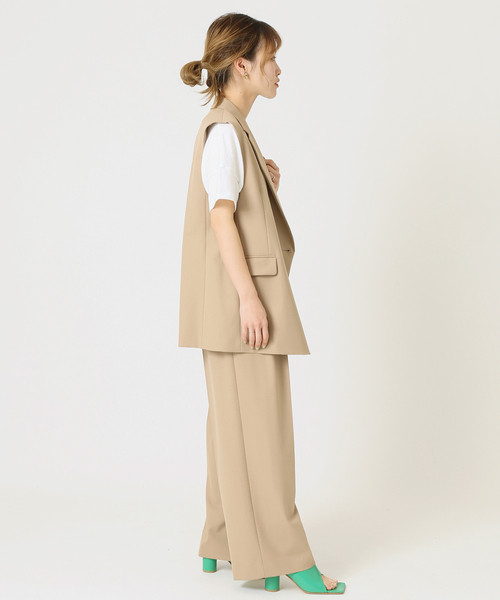 journal standard L'essage(ジャーナルスタンダードレサージュ)の「CERAMICA タックパンツ◆(その他パンツ・レディース・チャコールグレー/ベージュ・36/38)」の12枚目の写真