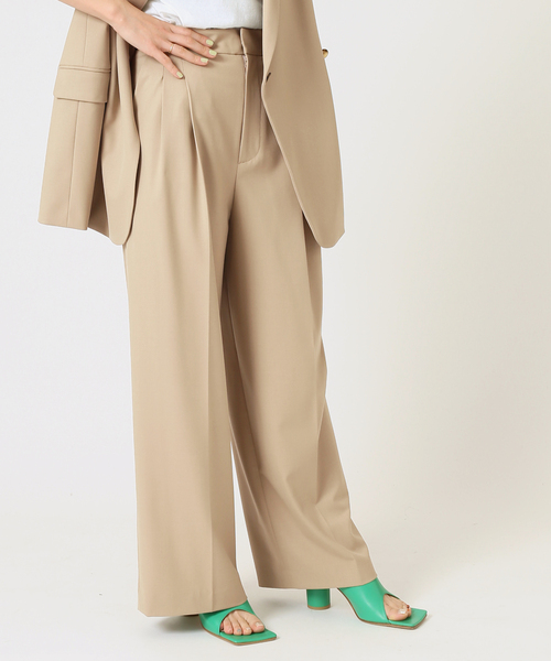 journal standard L'essage(ジャーナルスタンダードレサージュ)の「CERAMICA タックパンツ◆(その他パンツ・レディース・チャコールグレー/ベージュ・36/38)」の14枚目の写真