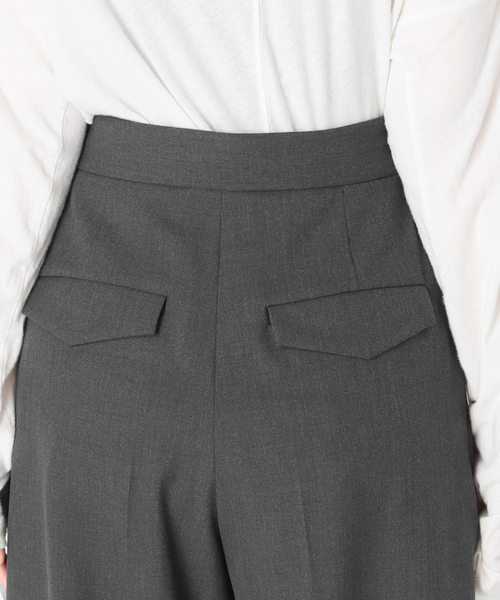 journal standard L'essage(ジャーナルスタンダードレサージュ)の「CERAMICA タックパンツ◆(その他パンツ・レディース・チャコールグレー/ベージュ・36/38)」の18枚目の写真