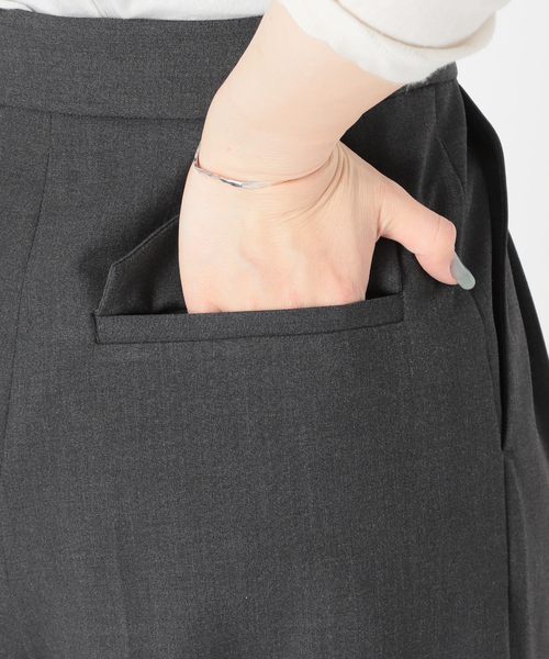 journal standard L'essage(ジャーナルスタンダードレサージュ)の「CERAMICA タックパンツ◆(その他パンツ・レディース・チャコールグレー/ベージュ・36/38)」の19枚目の写真