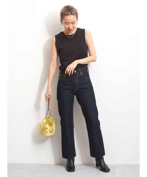 Ungrid（アングリッド）の「BASIC ボックスタンクトップ（タンクトップ・レディース・オフホワイト/ブラック・SMALL/MEDIUM）」の10枚目の写真