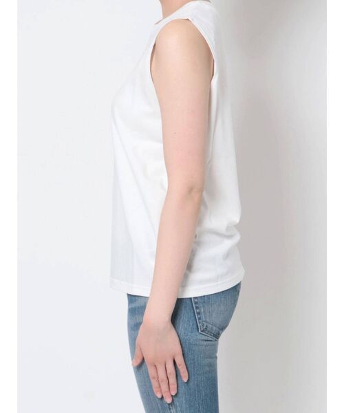 Ungrid（アングリッド）の「BASIC ボックスタンクトップ（タンクトップ・レディース・オフホワイト/ブラック・SMALL/MEDIUM）」の9枚目の写真