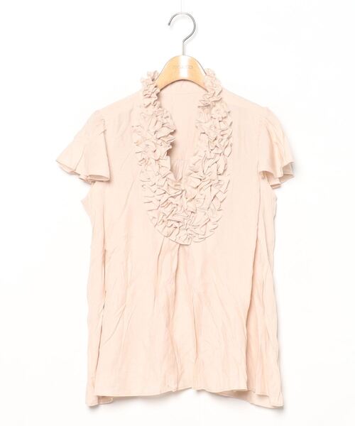 セール ブランド古着 フリル半袖ブラウス シャツ ブラウス Riccimie New York リッチミーニューヨーク のファッション通販 Zozoused