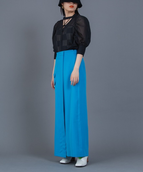 Solace（ソレイス）の「ベンツスリットタイトスカート（スカート・レディース・ブラック/ブルー・MEDIUM/LARGE）」の22枚目の写真