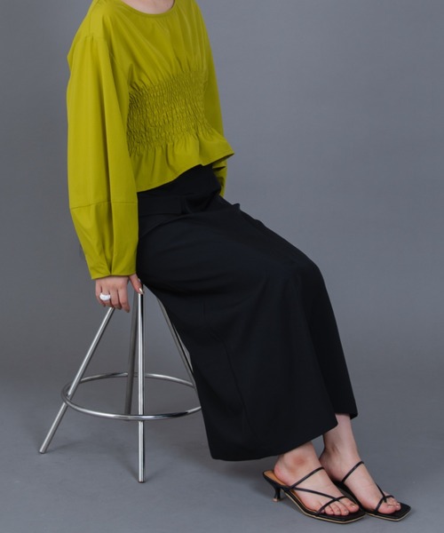 Solace（ソレイス）の「ベンツスリットタイトスカート（スカート・レディース・ブラック/ブルー・MEDIUM/LARGE）」の7枚目の写真