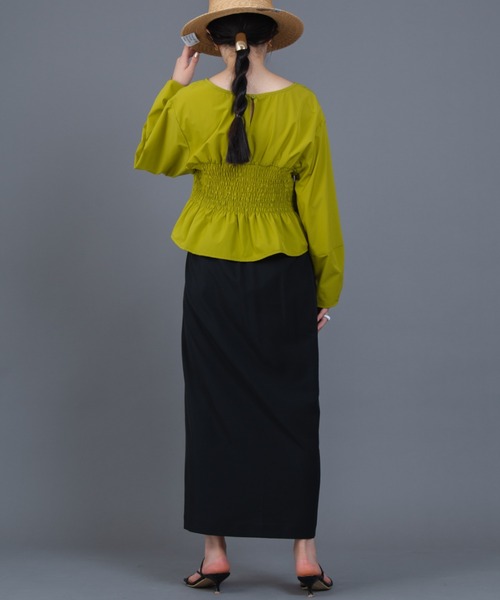 Solace（ソレイス）の「ベンツスリットタイトスカート（スカート・レディース・ブラック/ブルー・MEDIUM/LARGE）」の3枚目の写真