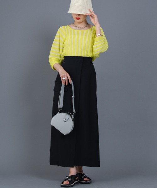 Solace（ソレイス）の「ベンツスリットタイトスカート（スカート・レディース・ブラック/ブルー・MEDIUM/LARGE）」の16枚目の写真