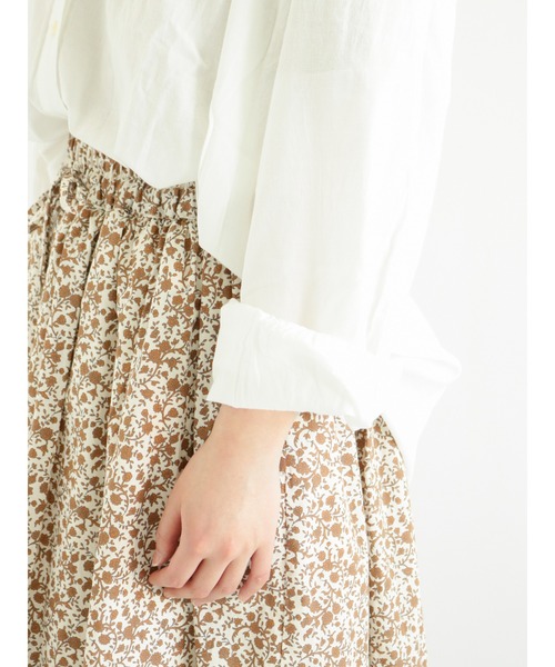 Samansa Mos2（サマンサ モスモス）の「切替ギャザーブラウス（シャツ/ブラウス・レディース・ブラック/グレー/オフホワイト/ミント・ﾌﾘ-）」の19枚目の写真